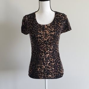 Ann Taylor Animal Print Top